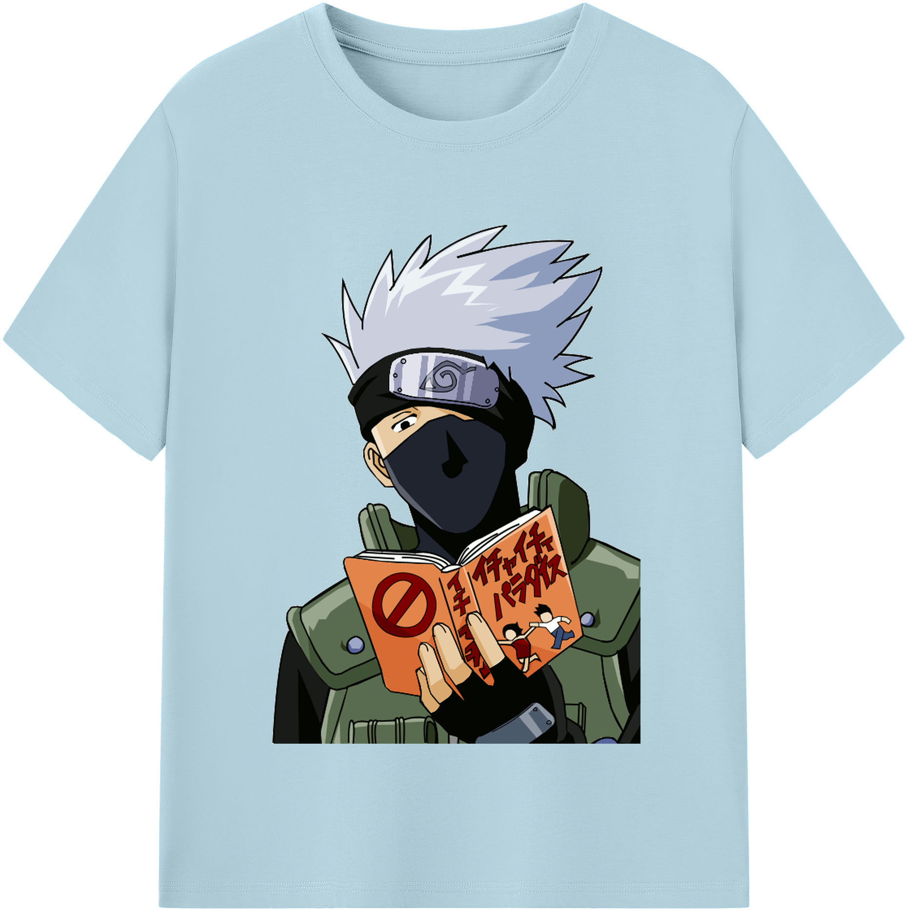 （画像用） NARUTO -ナルト- はたけ カカシ Hatake Kakashi 綿100％半袖Tシャツ（フロントプリント）
